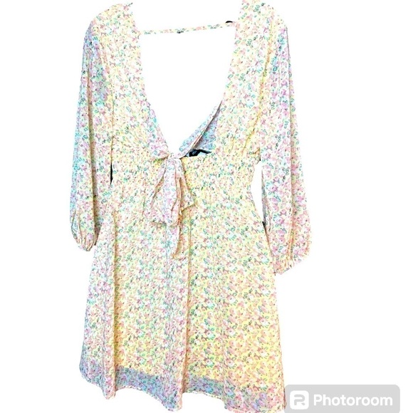 As U Wish Chiffon Mini Dress - Picture 5 of 6